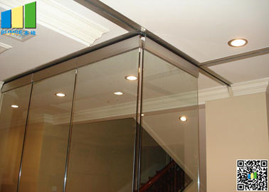 Phòng họp Sliding Folding Glass Wall Panels 12mm ~ 0,5 inch