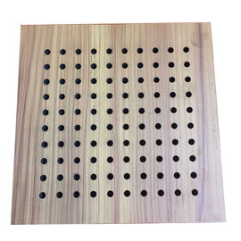 Acoustic hấp thụ trần gỗ Phòng Studio Soundproof Perforated Panel