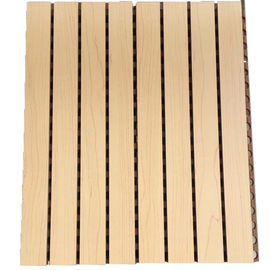 Bảng âm thanh bằng gỗ có lớp gỗ phủ Melamine Bề mặt Bảng âm thanh hấp thụ MDF
