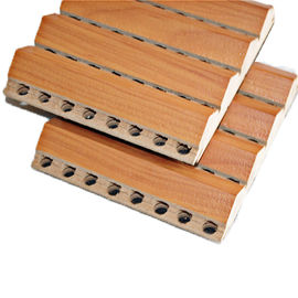 Bảng âm thanh bằng gỗ có lớp gỗ phủ Melamine Bề mặt Bảng âm thanh hấp thụ MDF