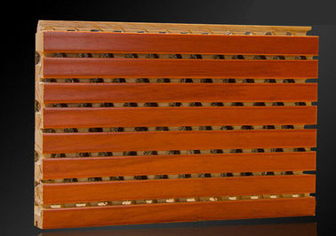 Âm thanh hấp thụ gỗ rãnh Acoustic Panel Polyester Melamine Diffuser
