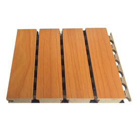 MDF gỗ rãnh âm thanh bảng điều chỉnh giảm tiếng ồn ASTM vật liệu chống cháy