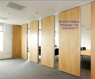 MDF + nhôm hoạt động âm thanh Movable phân vùng văn phòng / cửa gỗ gấp