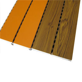 MDF gỗ rãnh âm thanh bảng điều chỉnh giảm tiếng ồn ASTM vật liệu chống cháy