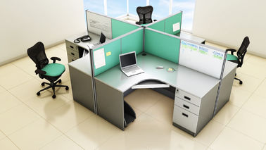 Vách ngăn văn phòng bằng gỗ thanh lịch 6 Nhân viên văn phòng Bàn làm việc