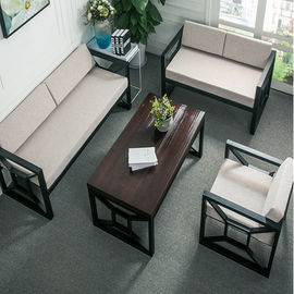 Sofa nội thất văn phòng vải bền với chân thép không gỉ cho khu vực nghỉ ngơi