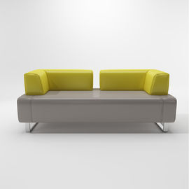 Bộ ghế sofa phòng khách bằng da bền với khung thép không gỉ