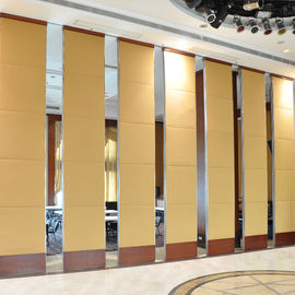 Phòng cách âm Vật liệu vách ngăn Khung nhôm trượt gấp tường di động cho khách sạn
