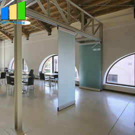 3 m Chiều cao vách ngăn di động Tường kính Văn phòng trượt Cửa kính không khung gấp