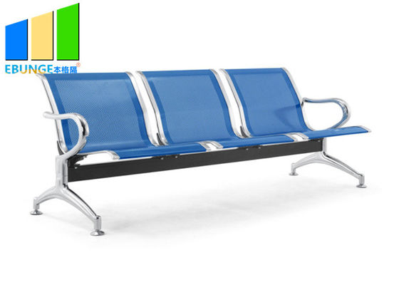 3-6 chỗ ngồi Ghế phòng chờ bằng thép không gỉ của văn phòng y tế / Ghế ở sân bay