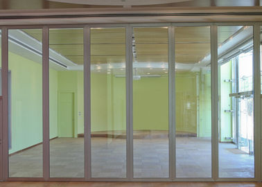 Nhôm Frameless Movable Văn phòng phân vùng Wall / Glass Wall phân chia