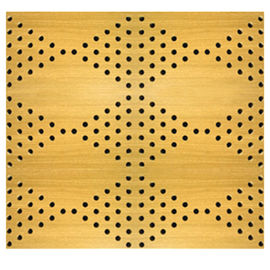 Veneer Bề mặt Gạch Perforated Gỗ Acoustic Bảng Lớp học Gỗ Wall Panel Sheets