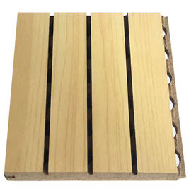 Veneer Trong Nhà Kết thúc bằng gỗ Acoustic Panel Grooved Chống cháy