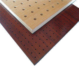 Phòng họp Perforated Wood Acoustic Panels Tấm gỗ Wall Panel