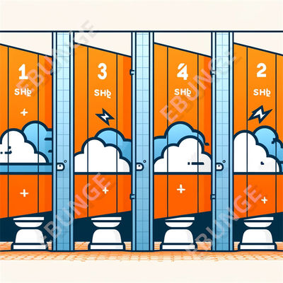 Phòng chống va chạm cao và tường phân vùng phòng vệ sinh công cộng chống cháy