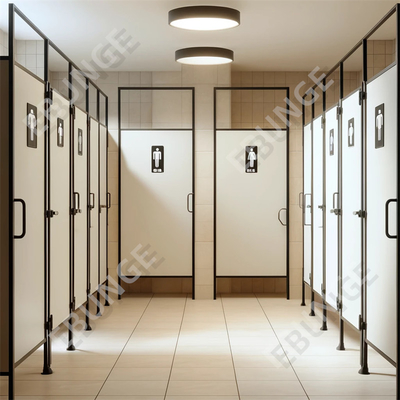 Tường ngăn nhà vệ sinh hiện đại / ngăn nhà vệ sinh với cửa trục và phần cứng thép 304