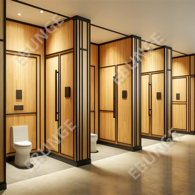 Bộ chia phòng vệ sinh hỗ trợ tường ngăn phòng tắm thương mại tùy chỉnh bền chống trầy xước và tác động