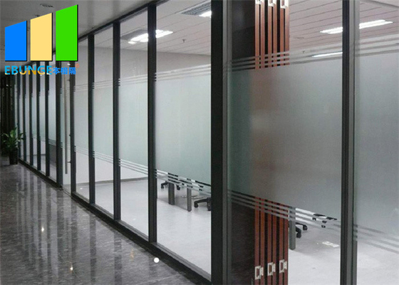 Vách ngăn bằng kính cố định có khung di động Cửa văn phòng Vách ngăn Tường khối cho tòa nhà thương mại