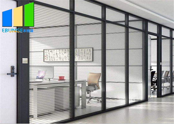Vách ngăn bằng kính cố định có khung di động Cửa văn phòng Vách ngăn Tường khối cho tòa nhà thương mại