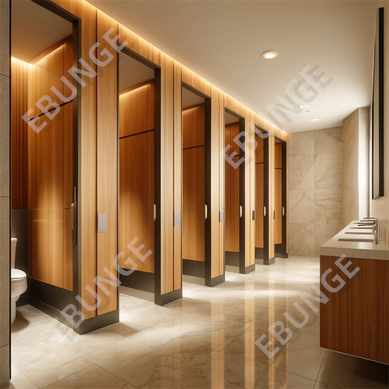 Bộ chia phòng vệ sinh hỗ trợ tường ngăn phòng tắm thương mại tùy chỉnh bền chống trầy xước và tác động