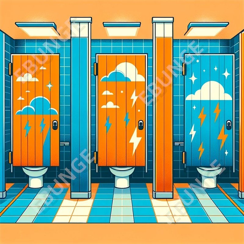 Phòng chống va chạm cao và tường ngăn vệ sinh chống cháy cho các khu vực công cộng hạng nặng
